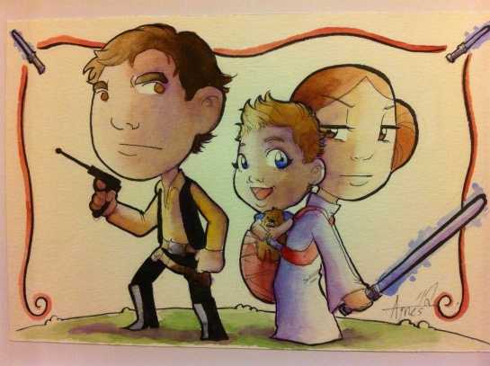 Star Wars Family - Agnes Garbowska commissioned piece. 2012